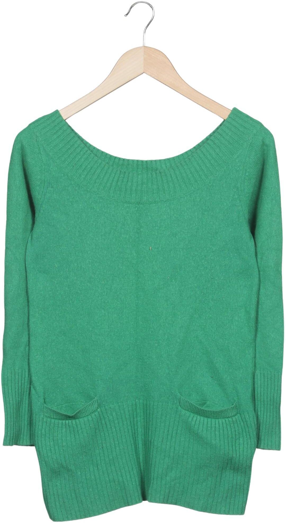 H&M Damen Pullover, Grün, Gr. S, Synthetik / Angorawolle - Second Hand