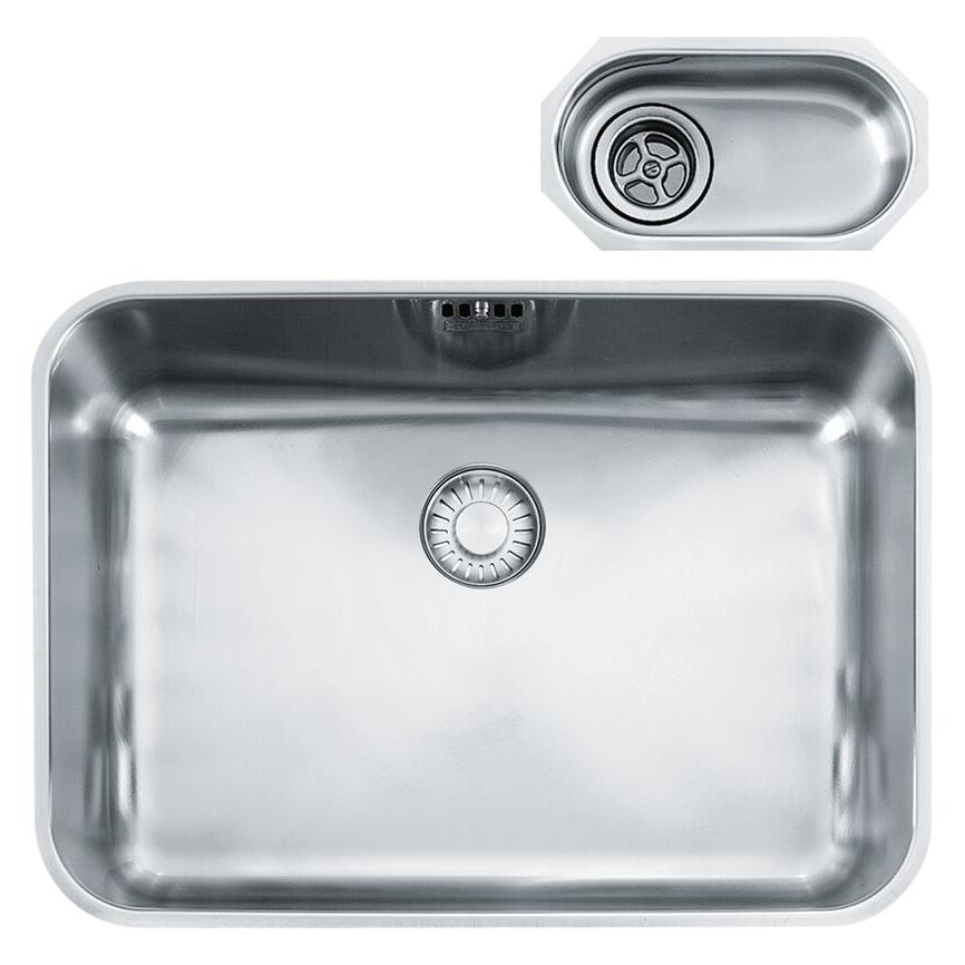 Franke Edelstahlspüle Largo LAX 110-50/35 + 110-10 (Unterbauspüle, 60 cm) (122.0714.062)