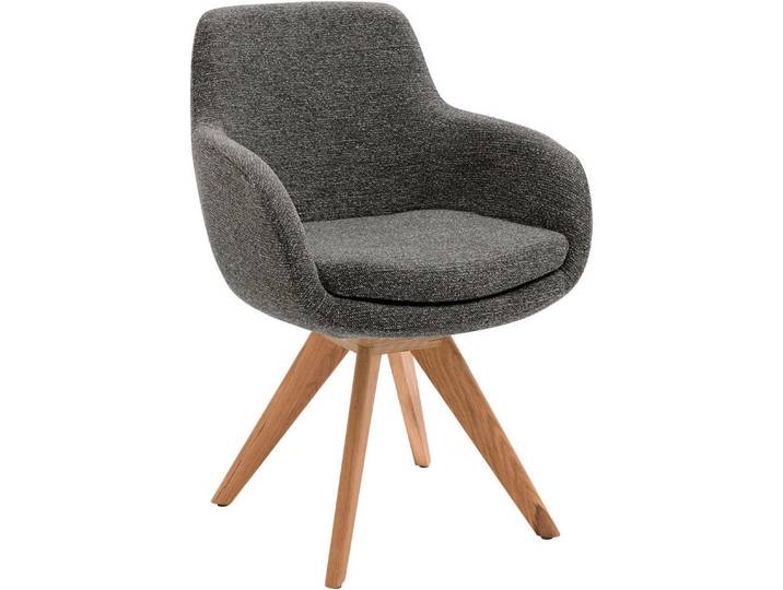 Musterring Esszimmerstuhl Tavia (Set, 2 St), Stativgestell Wildeiche massiv, Drehfunktion optional, diverse Farben