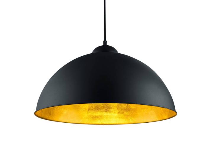 Suspension Romino II Ø 50cm Noir/Noir/Doré Matériau principal : Métal E27