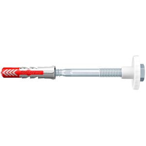 Fischer Schrauben-Dübel-Set 553882, Ready2Fix Waschtisch, 12x60mm Universaldübel & Schrauben, 8-teilig