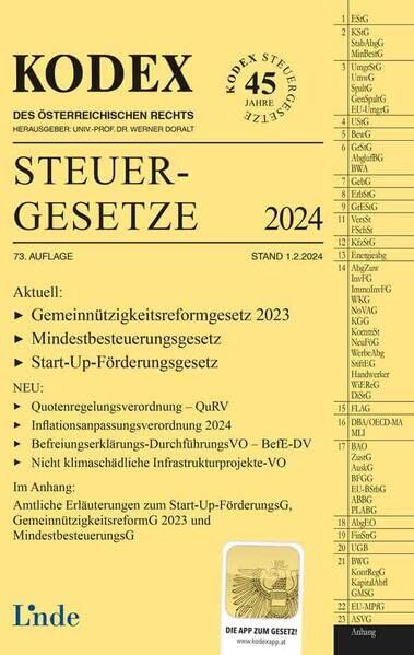 Andrei Bodis - KODEX Steuergesetze 2024 (Kodex des Österreichischen Rechts) - Preis vom 09.10.2026 07:28:09 h