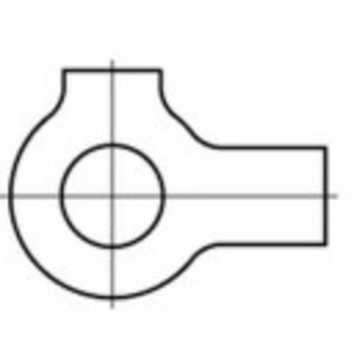 TOOLCRAFT Unterlegscheiben mit 2 Lappen 50mm Stahl 25 St. 107459