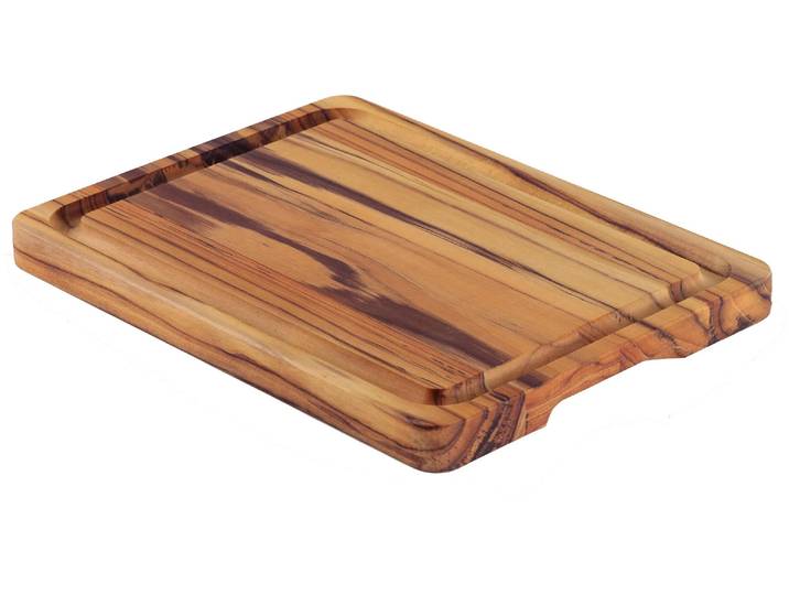Schneidebrett TRAMONTINA Provence 30 cm x 40 cm , braun, B:30cm H:3cm L:40cm, Teakholz, Schneidebretter, Schneidebrett