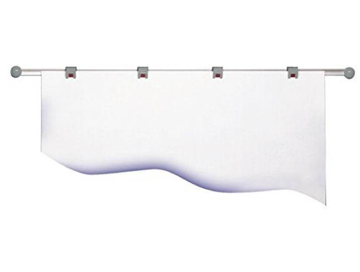 Maul Planhouder wandrail, inclusief 4 rolclips, aluminium, 104, 5 x 3, 8 cm, zilver/grijs