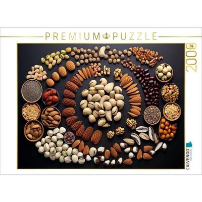 CALVENDO Puzzle Nüsse - Auswahl schön angeordnet | 2000 Teile Lege-Größe 90x67cm Foto-Puzzle für glückliche Stunden