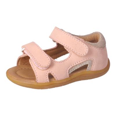 Sandale PEPINO BY RICOSTA "Jasper WMS: mittel", Mädchen, Gr. 23, Leder, rosa (barbie), Nubukleder, Schuhe Sandale, Babyschuh mit Klett, Größenschablone zum Download