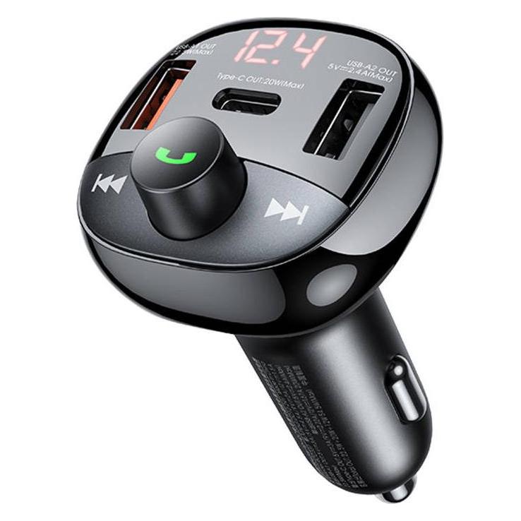 Remax Car charger USB-C, 2x USB RCC331, 54.5W (black) (RCC331)