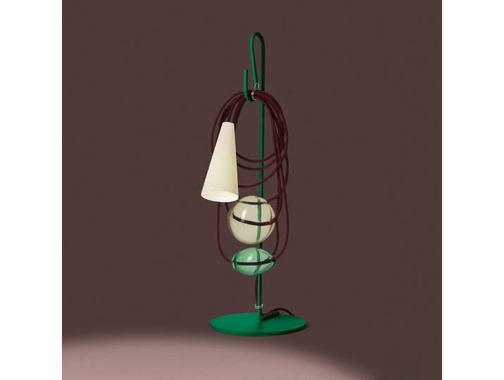 Filo Tischleuchte Southern Talisman - Foscarini - Wohnzimmer - Design - Metall - Mit Schirm