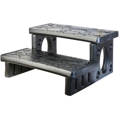 Poolleiter GRE "für SPA", braun, B:65cm H:34cm L:70cm, Kunststoff, Leitern, PVC, 2 Stufen