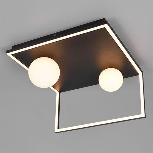 Trio Arola Design plafondlamp zwart met LED