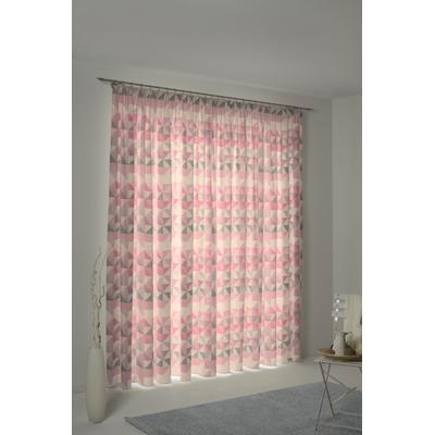 Vorhang ADAM "Bio Bel" Gr. 4, rosa, B:145cm H:245cm, Jacquard, Baumwolle (Bio-Baumwolle), Gardinen, aus 100% Bio-Baumwolle