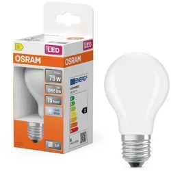 OSRAM LED E27 LED Glühbirne 8W wie 75W neutralweiße Arbeitsbeleuchtung