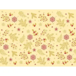 Mank Airlaid Tischset Alvin in Sahara, 40 x 30cm, 100 Stück - Weihnachten Schneeflocken Eiskristalle Platzdeckchen
