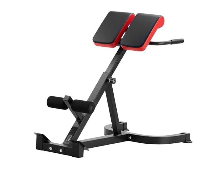 VEVOR Banc Lombaire Réglable\, Banc d'Hyperextension Capacité de 136 kg\, Chaise Romaine Multifonction\, Équipement d'Exercice pour Fessiers\, Ischio-jambiers\, Bas du Dos et Abdomen\, Fitness Gym Domicile