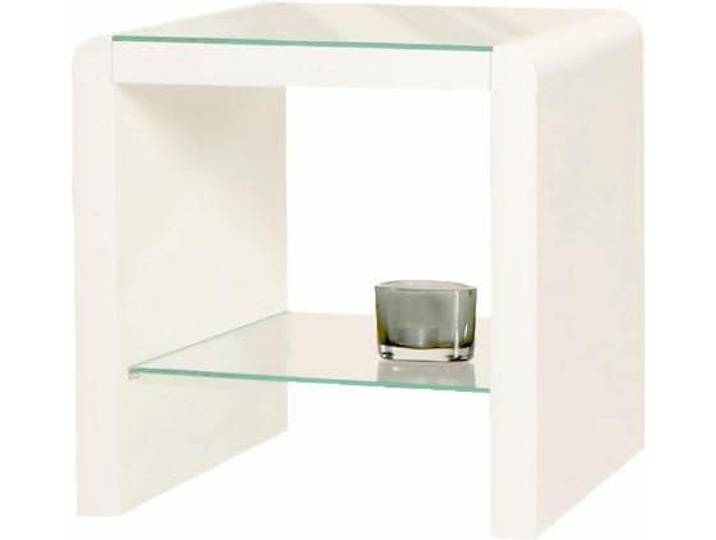Beistelltisch INOSIGN, weiss (weiß), B:42,7cm H:42,7cm T:35cm, Tische, Beistelltisch