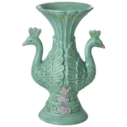 RICE Keramik Vase Peacock, 10 x 10 x 20 cm
