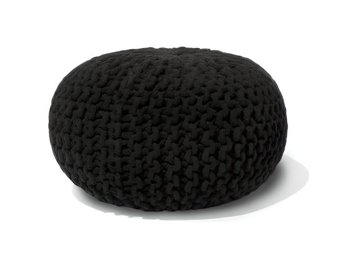 Beliani - Pouf noir 40 x 25 cm CONRAD