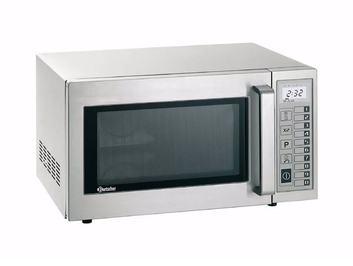 Bartscher Mikrowellengerät Digital 25L, 1000W Gastro Mikrowelle – Gastro Backofen/Gastro Kochfeld/Gastro Mikrowelle – edelstahl