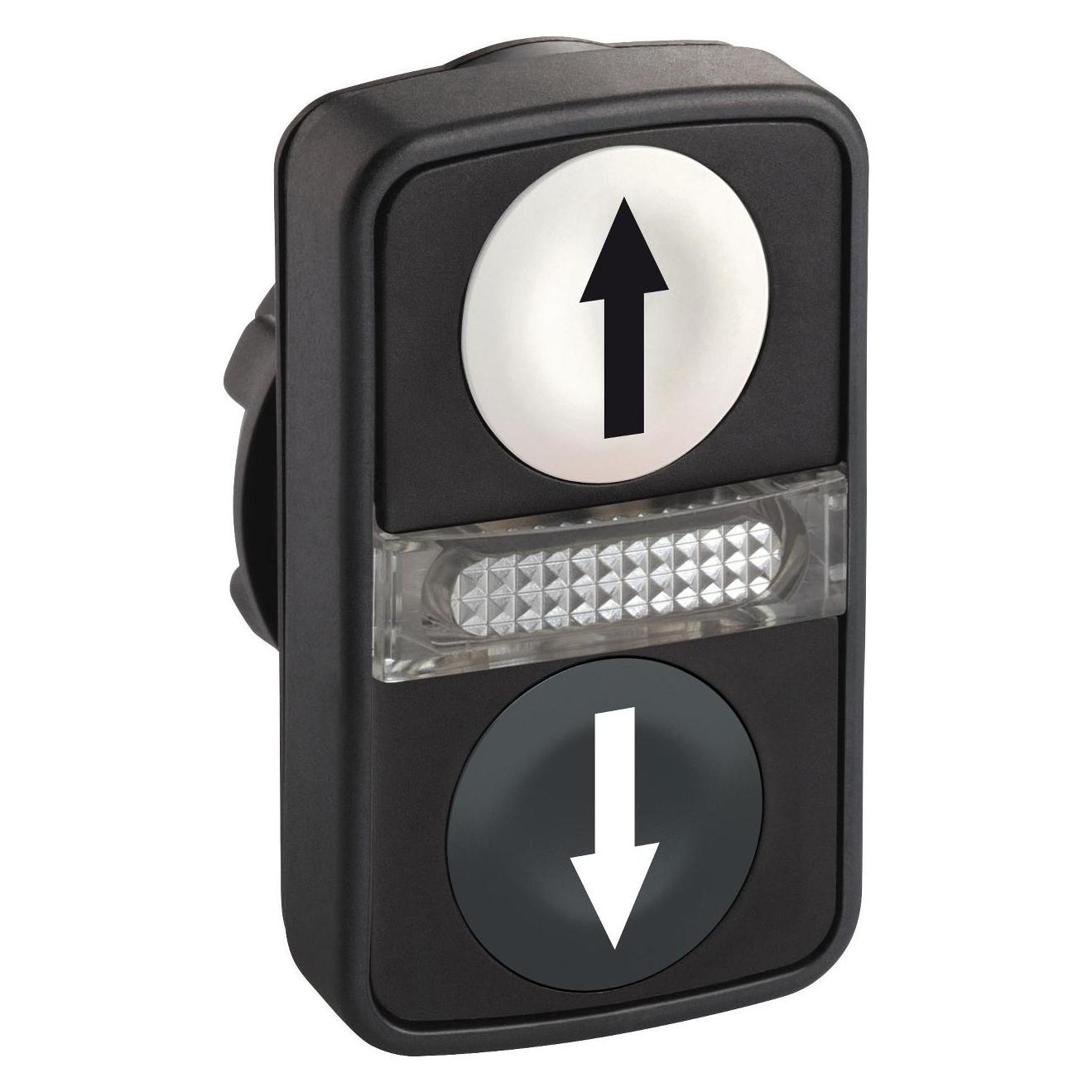 Schneider Electric 22mm Multi Push Button Flush White Black (ZB5AW7A1724)
