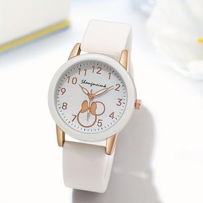 Fabled Fashion Studio Vibrant Candy Color Women Silicone Quartz Watch white