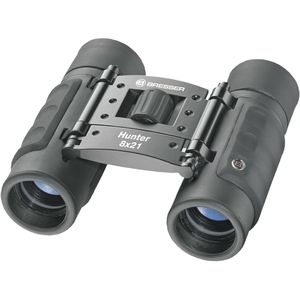 Bresser Fernglas Hunter 1110821, aus BK-7 Glas, 8 x 21 mm, faltbares Taschenfernglas