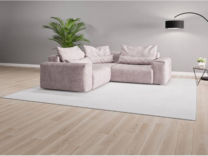 Ecksofa Denver Nr. 2 - Rosa (Altrosa) - Cordstoff