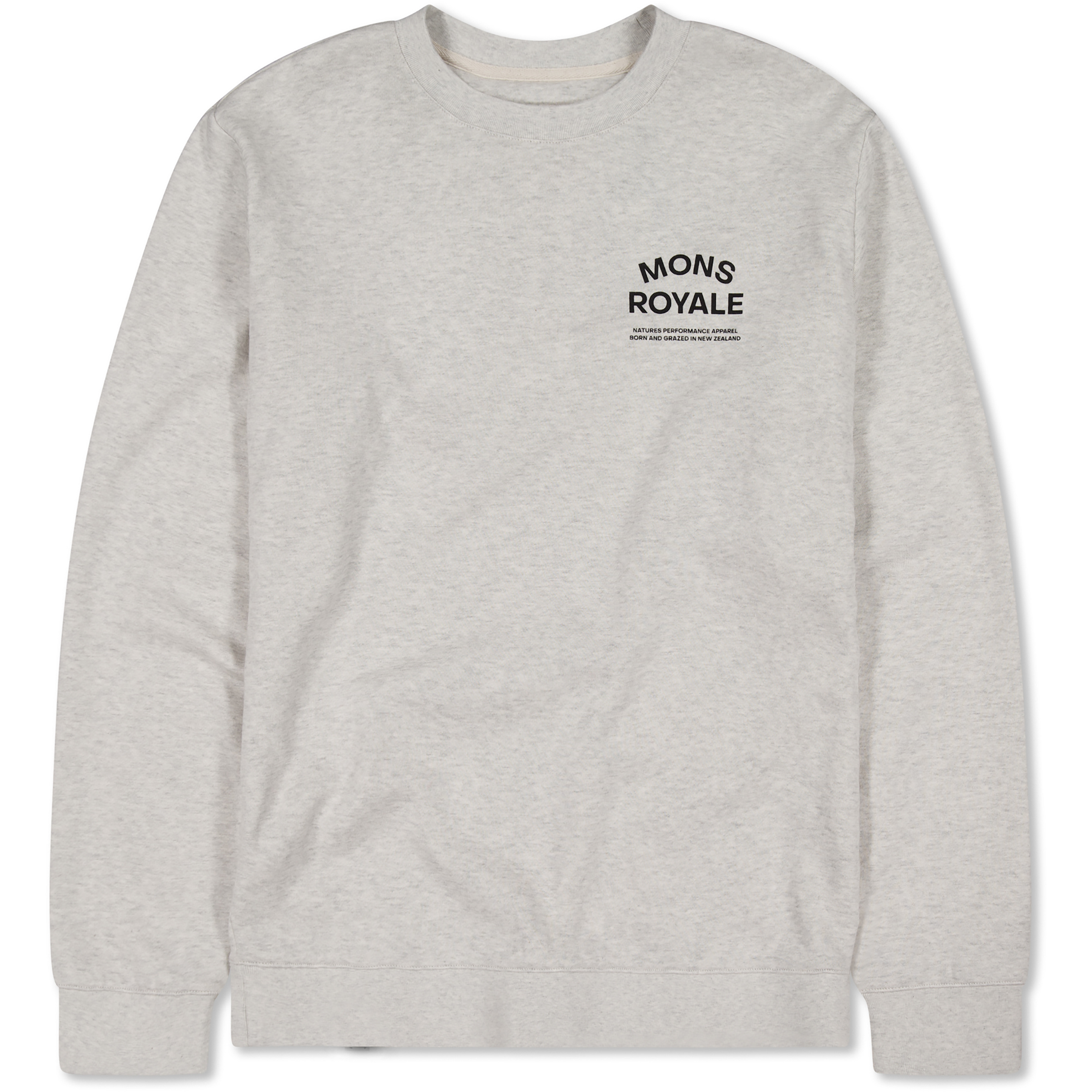 Mons Royale Inversion Merino Crew Herren Pullover beige Größe XL Lifestyle Hautfreundlich Merinowolle