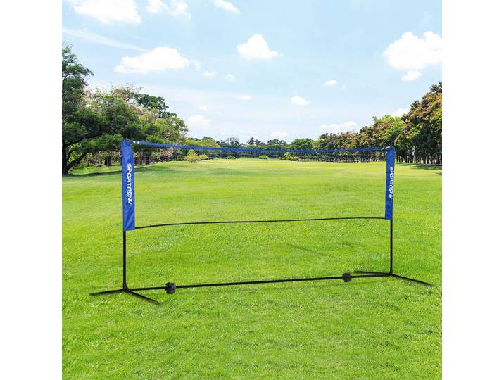 SPORTNOW Filet Badminton Portable Hauteur Ajustable + Sac