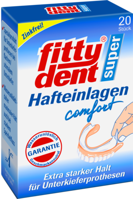 Hansa Naturheilmittel GmbH FITTYDENT super Haftkleber Einlagen 20 St 00262042