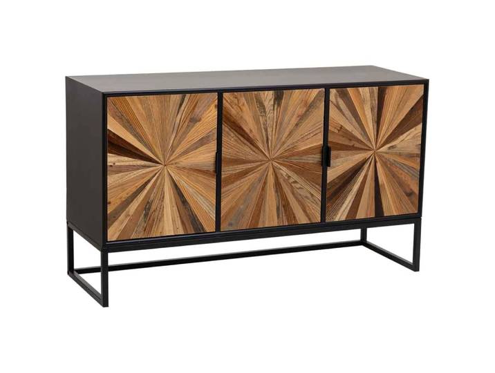 Aparador de madera marrón 120x34x70cm