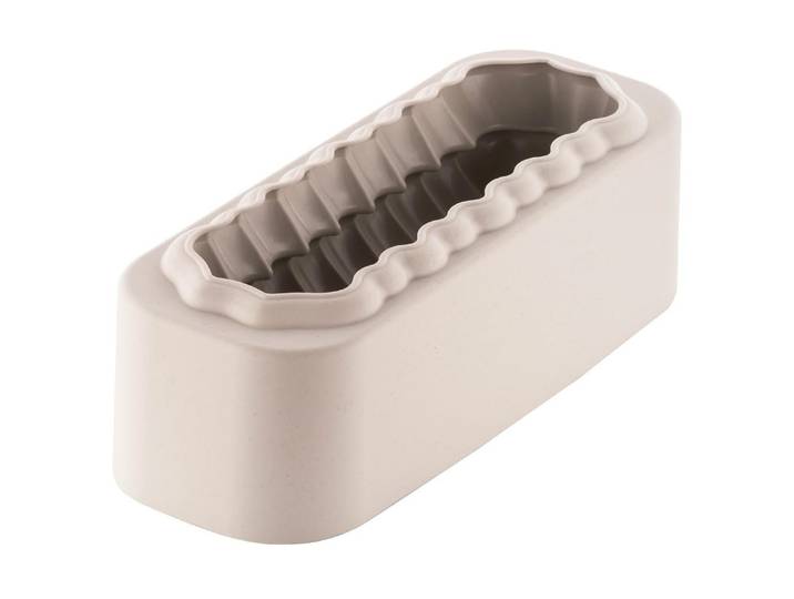 Backform 3D Tannen , beige (natur), B:25cm T:8,9cm, Silikon, Küchenformen, Backform