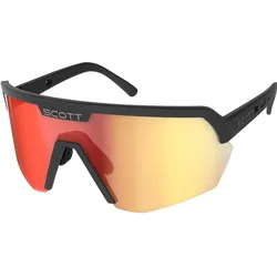 Scott Sports, Unisex, Sportbrille, Sport Shield (Black, Red Chrome), Schwarz