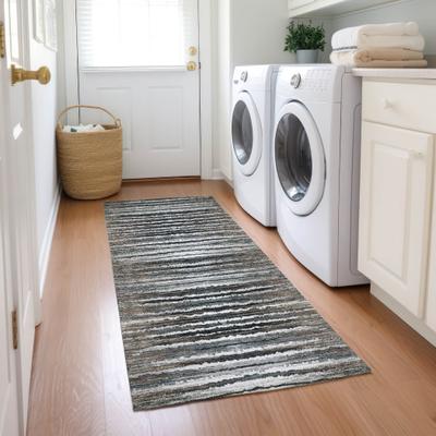 Addison Rugs Machine Washable Indoor/ Outdoor Chantille Jagged Stripes Rug