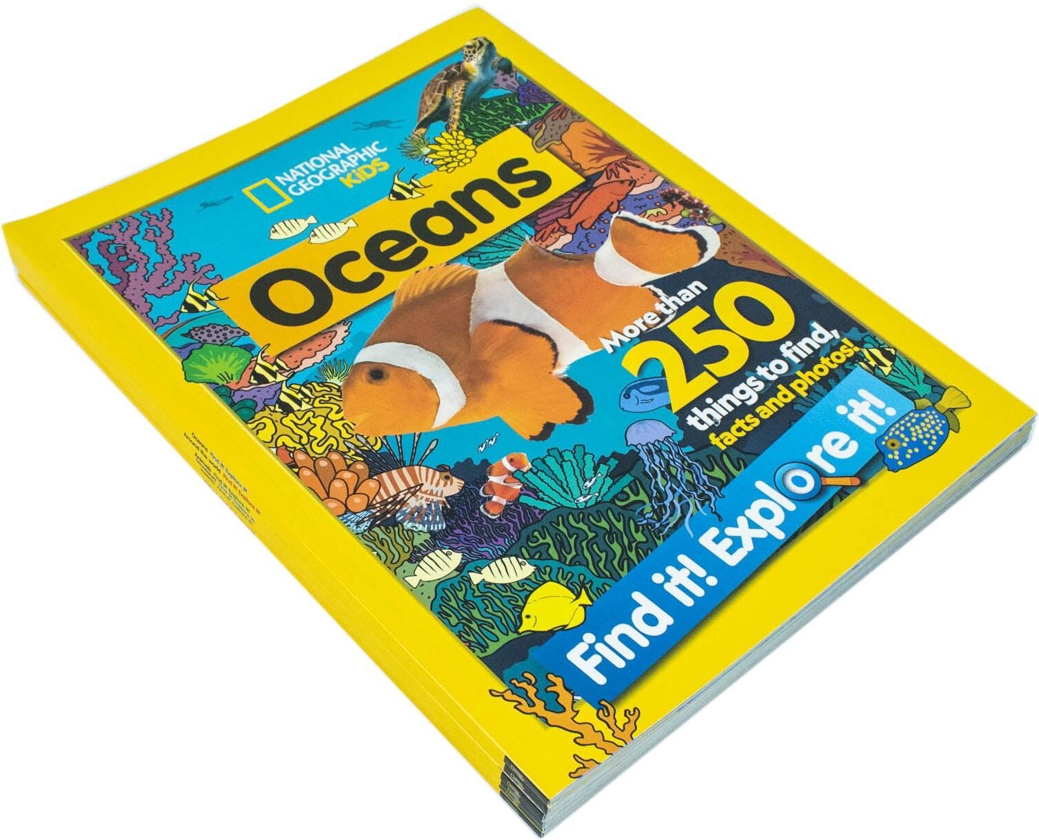 Collins National Geographic Kids Find it! Explore it! 6 Books Collection Set (Animals, Oceans, History, Insects, Around the World & Dinosaurs) ( More Than 250