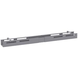 Geramöbel Kabelwanne S-500800-S, silber, zum Anschrauben, aus Metall, 110-170 cm