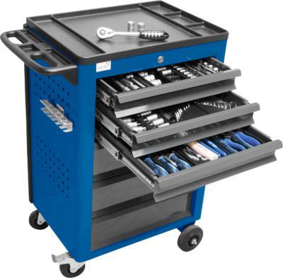 Werkzeugwagen BASIC inkl. 115-tlg. Werkzeug-Set, blau
