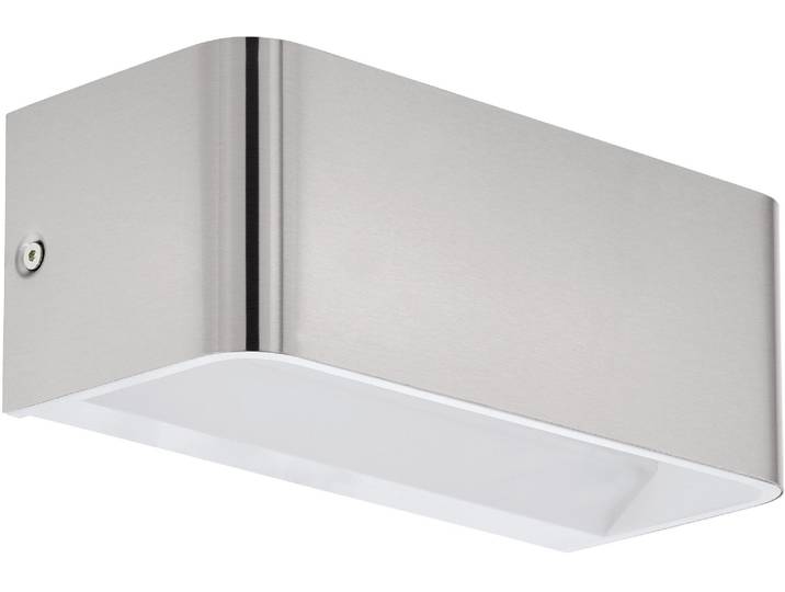 EGLO Wandleuchte SANIA 4 , grau (nickelfarben), 1, H: 8cm, 1 Stk., Leuchten, Wohnzimmer, Esszimmer, Flur, minimalistisch, indirektes Licht, 20x8cm, Wandleuchte