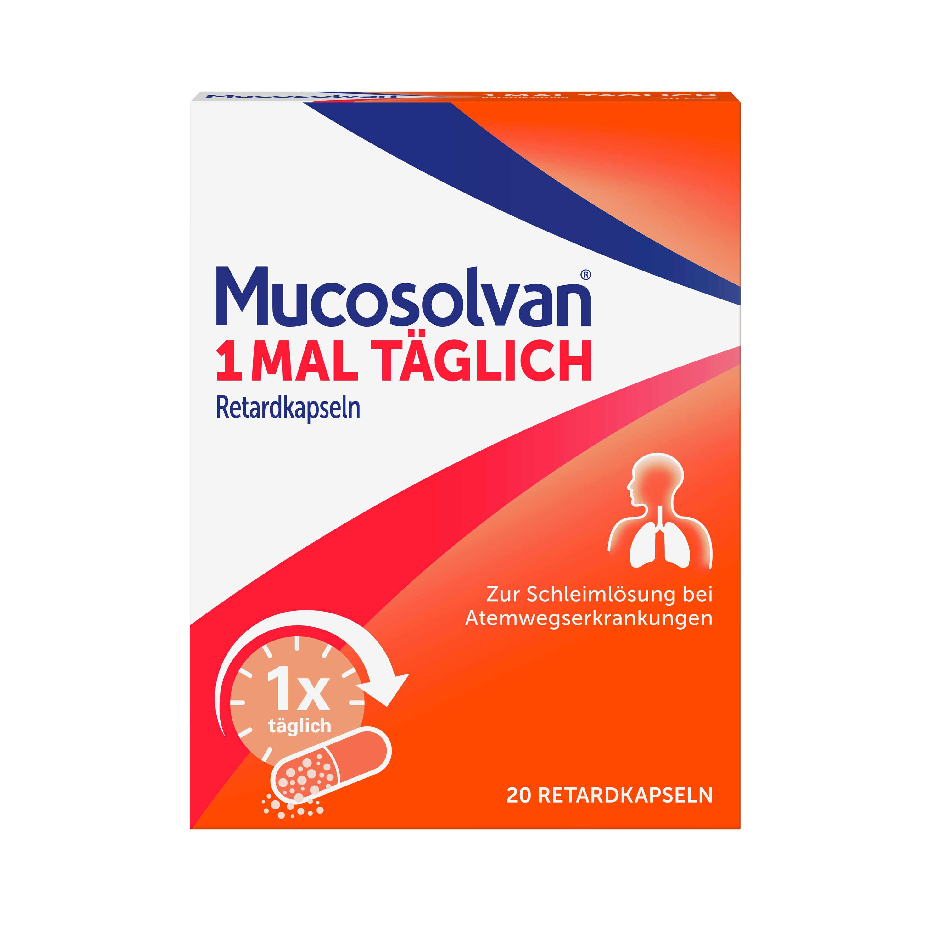 Mucosolvan 1mal täglich Retardkapseln 20 St Retard-Kapseln