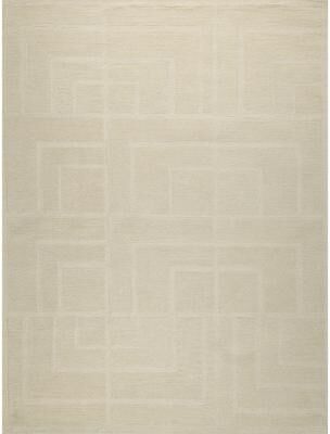 Exquisite Rugs Maddox hand-tufted New Zealand Wool Ivory Area Rug