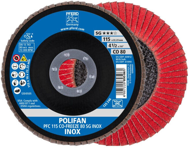 Pferd Disque à lamelles COFREEZE convexe 115 mm K80 (67711580)