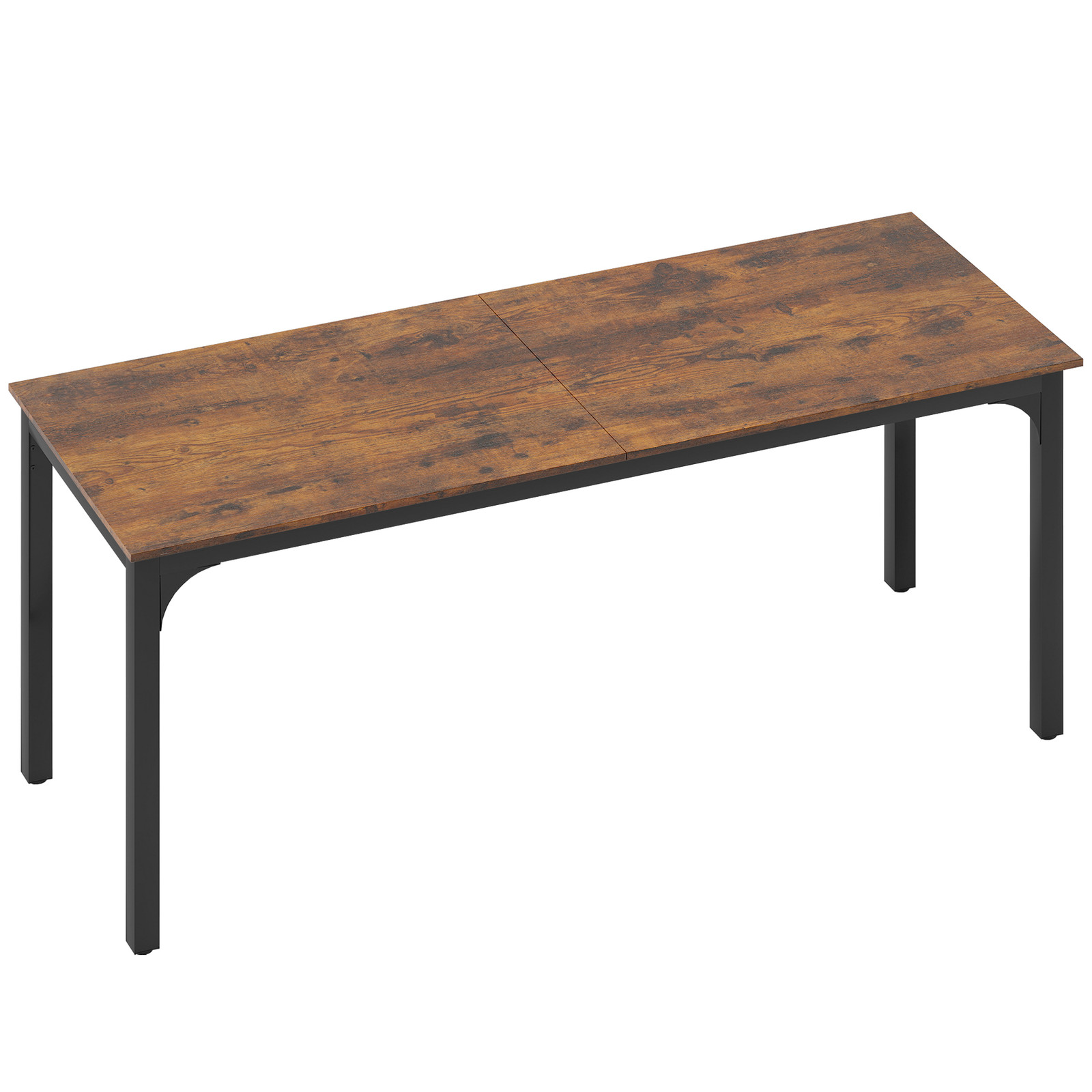 HOMCOM Computertafel in rustiek design, bruin