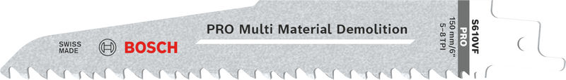 Bosch PRO Multi Material Demolition S610VF Blatt, 1,6 x 22 x 150 mm, 5-tlg. 2608657608