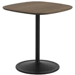 Muuto Soft Cafe Tisch, 70 x 70 cm, eiche dunkel geölt / schwarz