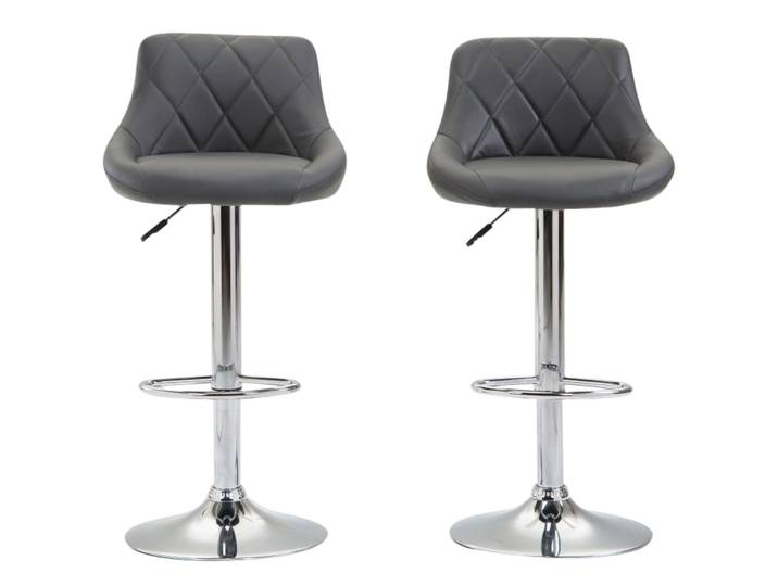 Barhocker JASPER 2er Set anthrazit