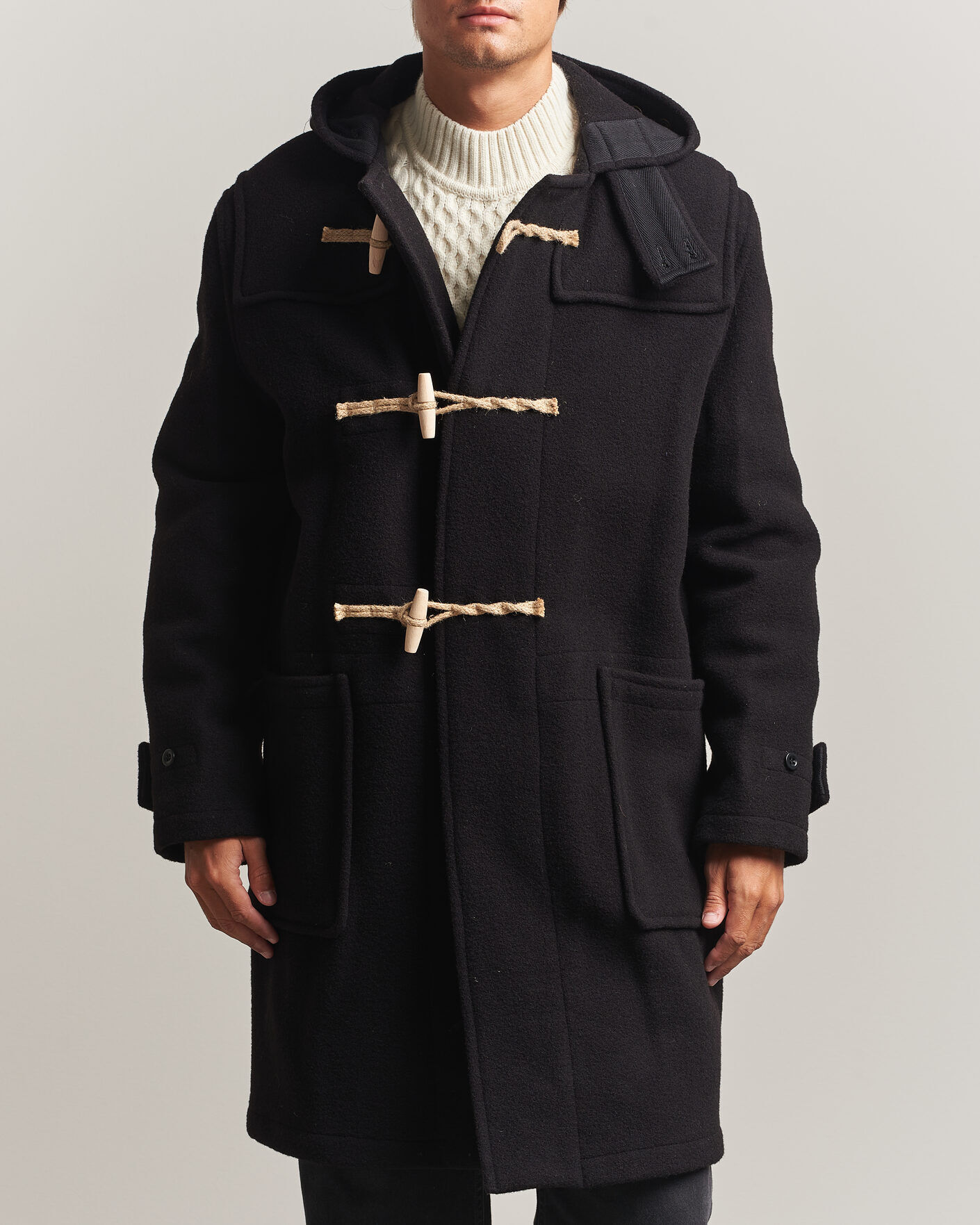 Gloverall 575 Monty Original Duffle Coat Black men M Sort