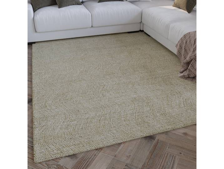 Wecon home Hamptons THIRTEEN rechteckig 10 mm Höhe Läufer, Schurwolle, Kurzflor, Wohnzimmer, Schlafzimmer, elegant, Welle