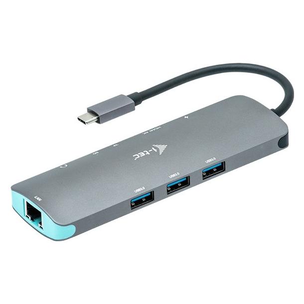 i-tec USB-C Nano Dock (USB-C, 8 Ports) (C31NANODOCKLANPD)