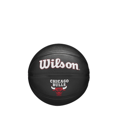 Basketball WILSON "NBA TEAM TRIBUTE MINI" Gr. 3, schwarz, Bälle, 3, Gummi, für Erwachsene, aus Gummi, mit griffiger Oberfläche