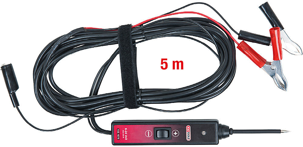 Funktionsprüflampe, 6 - 24 V DC, Kabellänge 5 m KS Tools